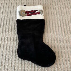 Vintage 2000 - Harley-Davidson Black and White Christmas Stocking